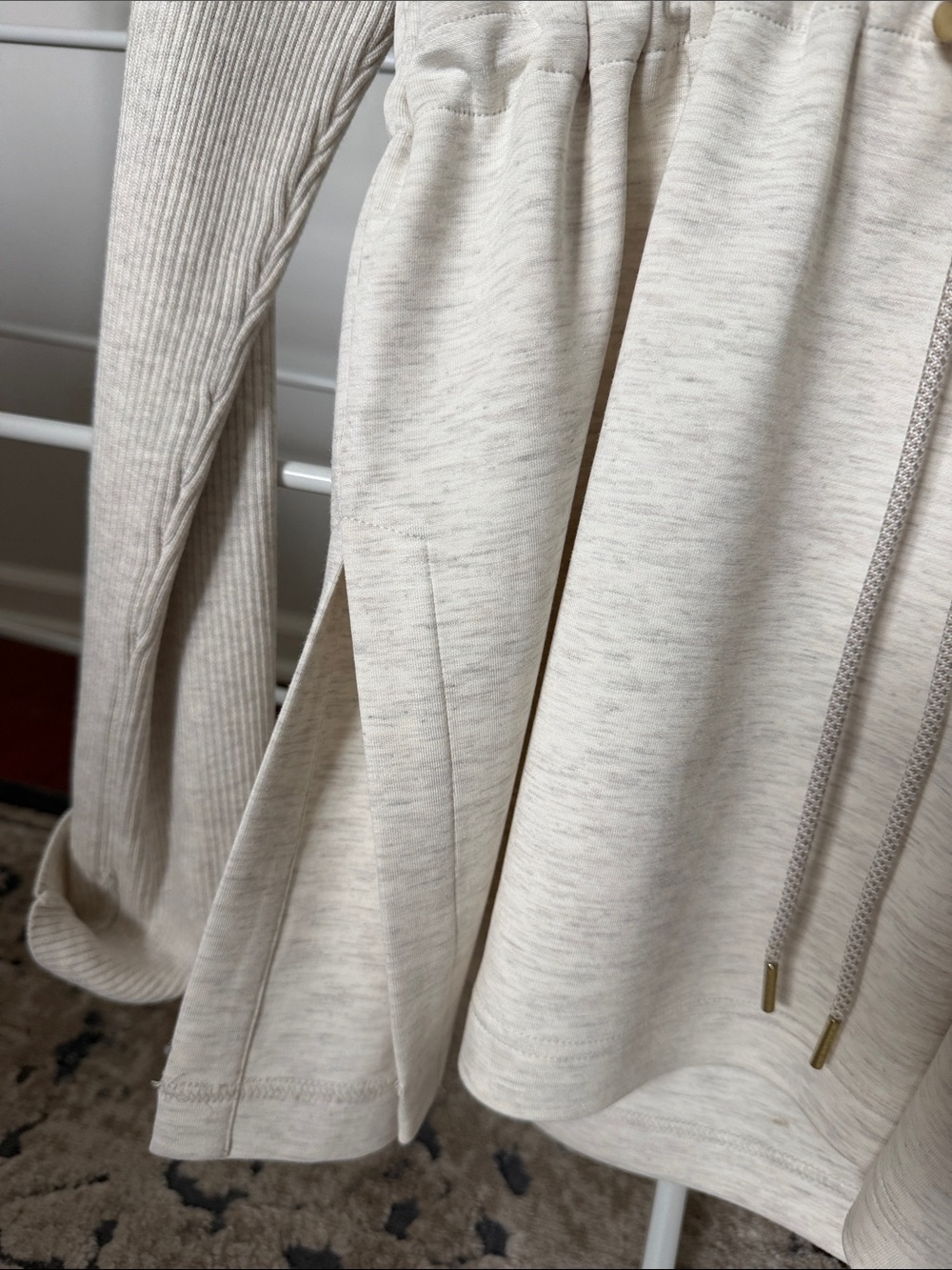 Varley DoubleSoft Crew Sweater in Cream - Picture 4 of 4
